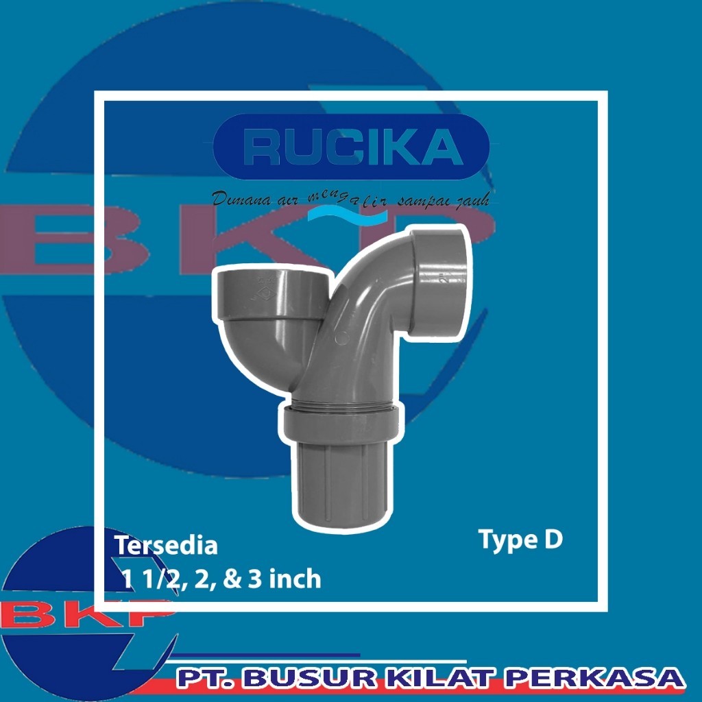 P - Trap 3 Inch Pvc Rucika ( D ) / Sambungan Pipa