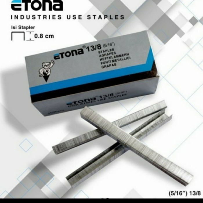 

Isi Staples Etona 8 Mm / Isi Staples 8 Mm Merek Etona