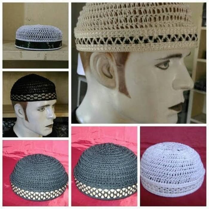 Peci Rajut Assalam El Bulat . Kopiah . Kopyah . Peci Bulat Best
