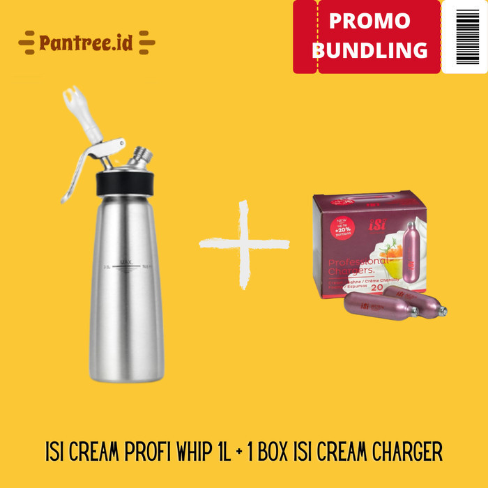 

Austria Isi Cream Profi Whip 1 L + 1 Box Isi Cream Charger