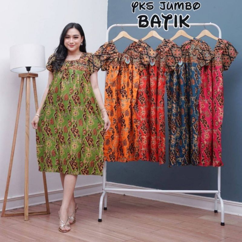 Daster jumbo yukensi bahan adem dan tidak nerawang LD 120