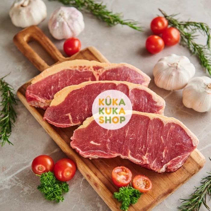 

Ayala - Daging Sapi Beef Steak Aust Striploin / Sirloin Grade A 1 Kg