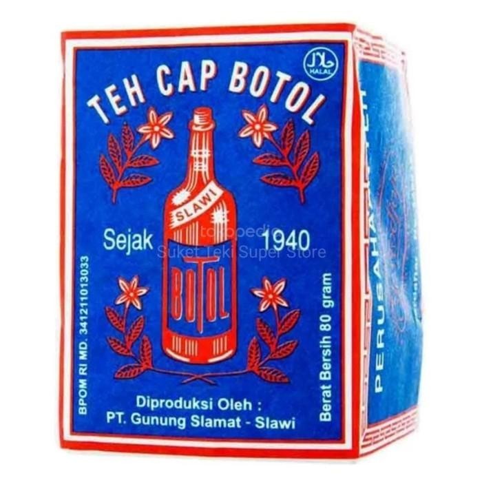 

Teh Cap Botol Biru Tubruk Khas Solo 40Gr Per Pak Isi 40 Gram X 10 034