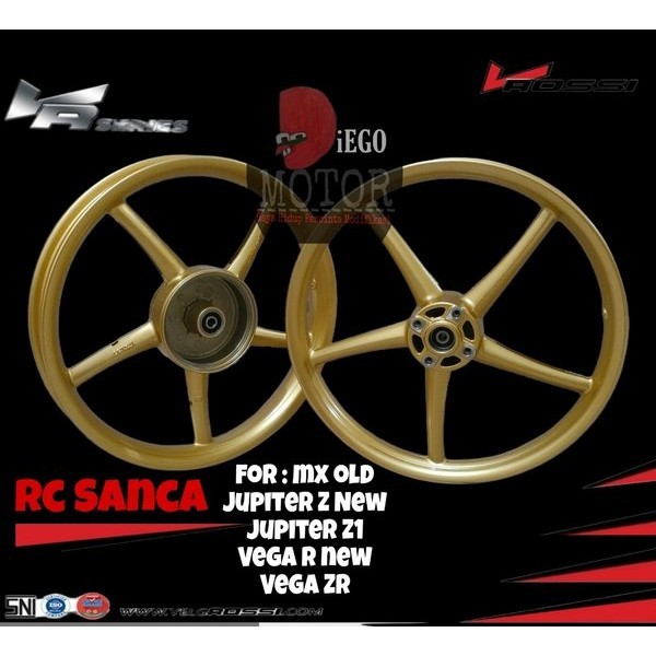 Velg Racing Yamaha Mx - Jupiter Z New Burhan Palang 5 V.Rossi Gold