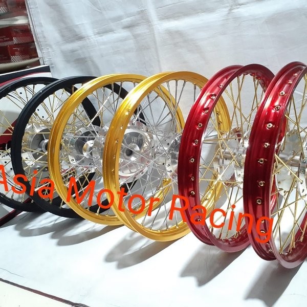 Paket Pelek Pelak Velg Jari Jari Rossi Ring 17 Tromol Komplit Bisa Reguest Rx King Vixion Old Vixion
