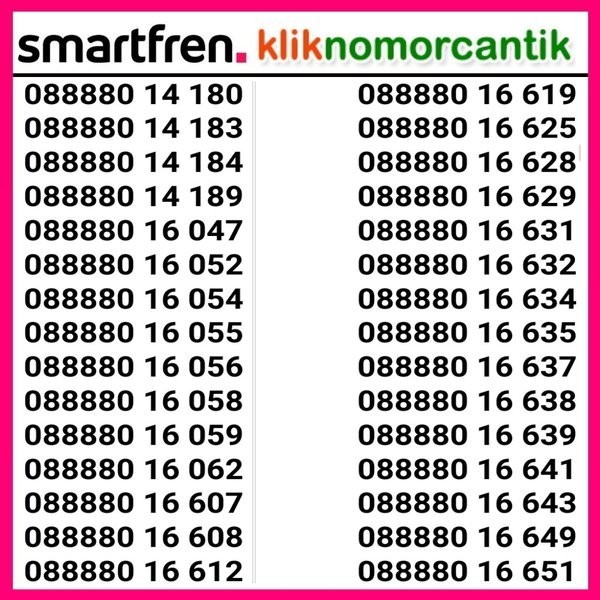 Nomor Cantik Smartfren Kartu Perdana Smartfren.8