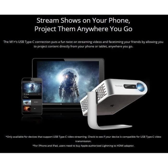 Projector Viewsonic M1+ Plus - Proyektor Mini Viewsonic M1+