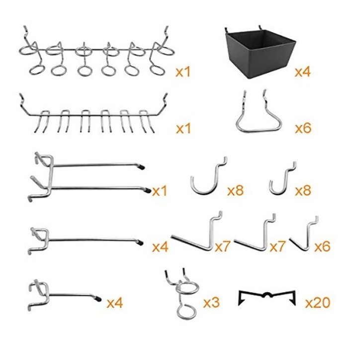 Pegboard Hook Triangle Hook Ram Pengait Pegboard Pegboard