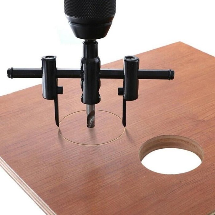 Adjustable Mata Bor Kayu Jangka 30 - 300Mm Hole Saw Jangka