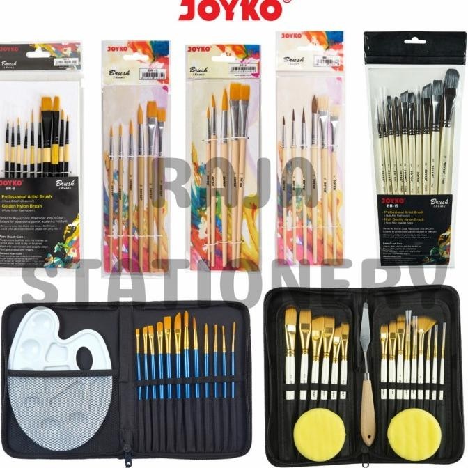 

Joyko Brush Set Acrylic / Set Kuas Lukis Cat Akrilik Air Poster Br