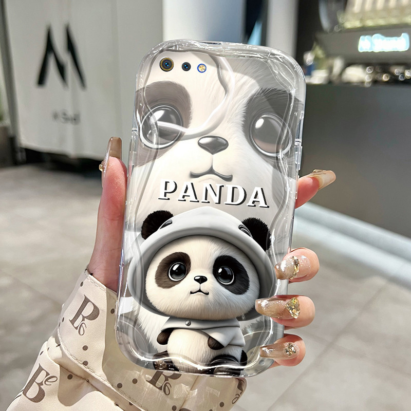 Casing Hp Realme C2 Realme C2s OPPO A1K Case lembut baru Softcase casing ponsel pola panda danau HP 