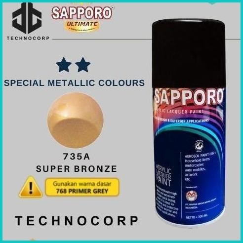 Cat Semprot SAPPORO 735A SUPER BRONZE / VELG SPARKLING GOLD METALLIC 1
