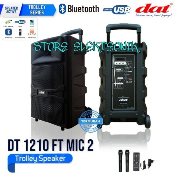 Speaker Portable Dat 12 Inch Dt-1210Ft Mic Wireless Handheld Original