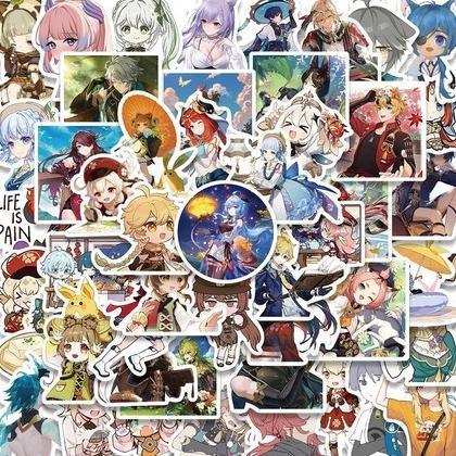 

50 pcs Stickers New Genshin Impact