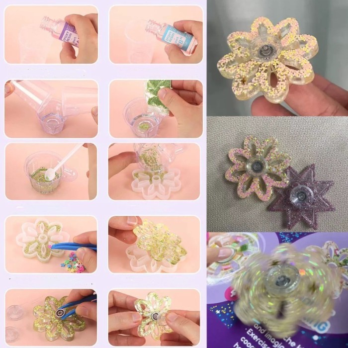 

Diy Gel Spinner Fidget Snow Flake Prakarya Anak