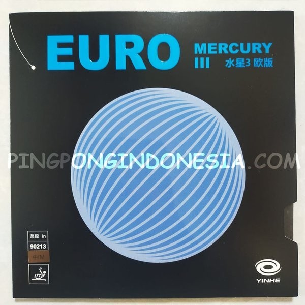 Yinhe Mercury III Euro - Medium - Rubber Karet Pingpong Tenis Meja Rubber 3 Bet Bat