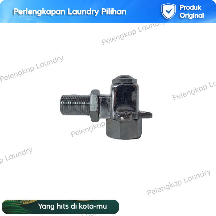 Kran Kaca Boiler Setrika Uap Laundry / Elbow Pipa Kaca Boiler Laundry