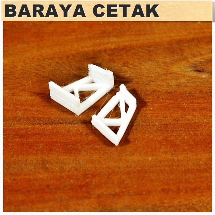 Spoiler Mount Wing RC Drift 1/10 3D Print 1/10 UNIVERSAL PLA+ Cetak