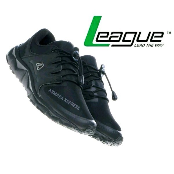 League Original Kumo Chi U Sepatu Lari - Hitam-Cloudburst