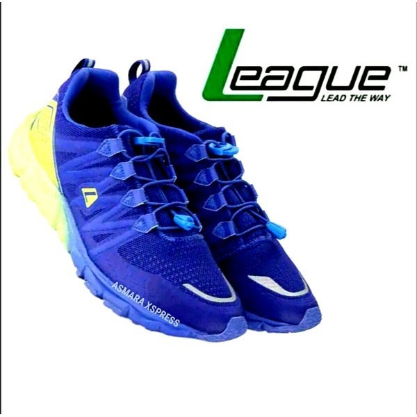 League Original Kumo 1.5 M Sepatu Lari Pria - Dazzling Blue-Volt