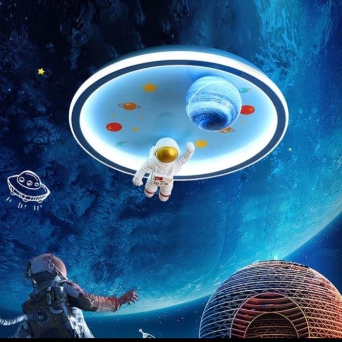 Lampu Gantung Plafon Hias Kamar Tidur Anak El Astronot