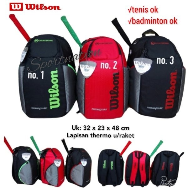 tas raket badminton wilson