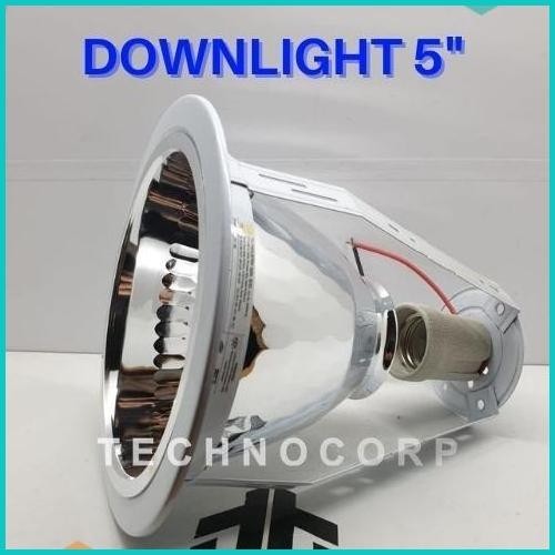 SARANG DOWNLIGHT YLI 5 INCH PUTIH FITTING PLAFON RUMAH LAMPU E27 5" 19