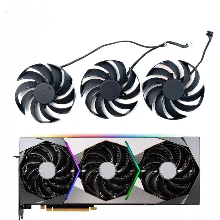 Fan Msi Rtx 3060 3070 30 3090 Rx 6800 Xt Suprim X 95Mm 4Pin