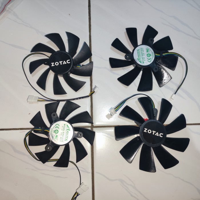 Fan Zotac 87Mm + 100Mm 4Gtx 1060 1070Ti Mini 10Ti Mini