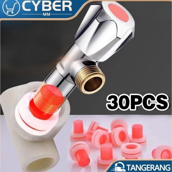 Produk Terbaru 30Pcs Isolatif Kran Seal Tape Rubber 1/2" Seal Tape Rubber Kran Air