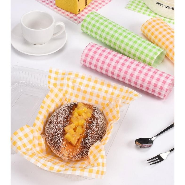 

SALE 100Pcs Wax Paper Sandwich Wrapping Paper Kertas Greaseproof Kertas Penggoreng Udara na-93
