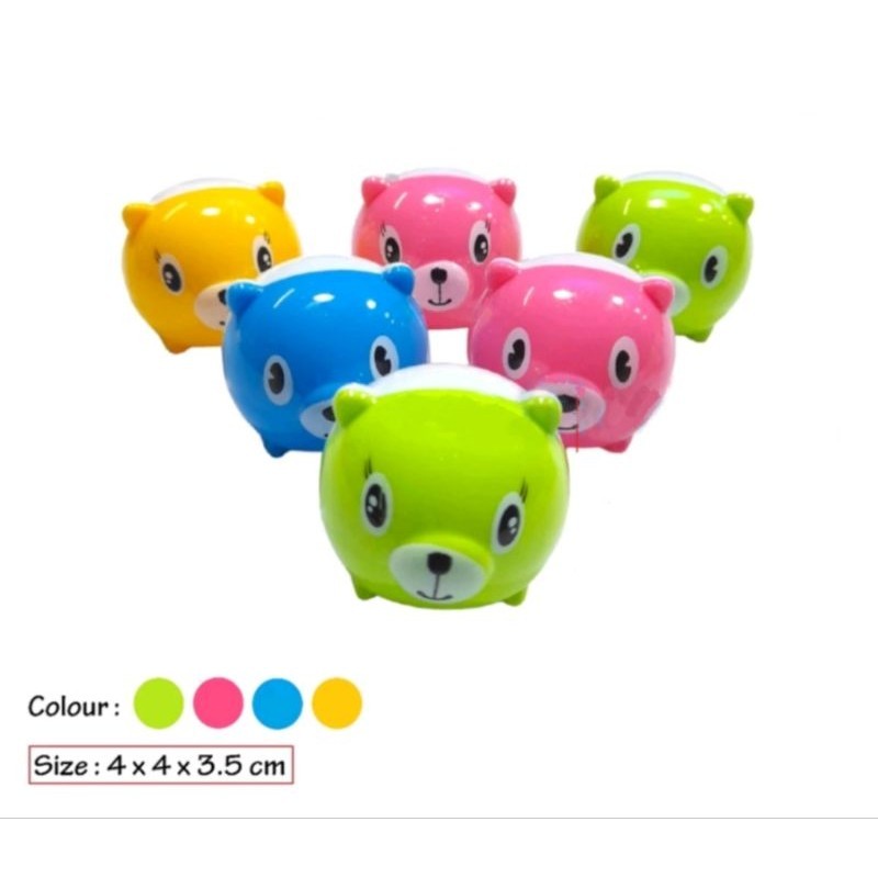

Serutan Pensil Lucu Unik / Rautan Pensil Beruang Imut / Pencil Sharpener Round Bear