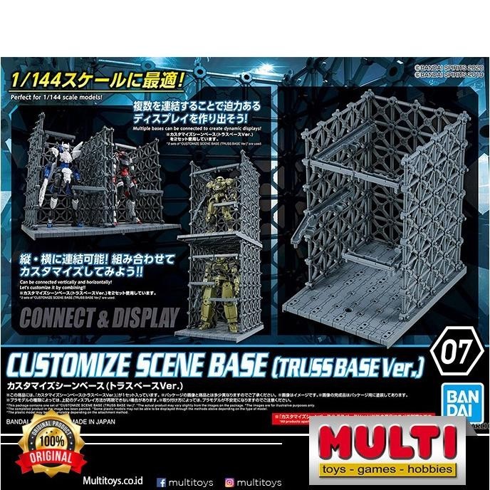 

GUNDAM CUSTOMIZE SCENE BASE (TRUSS BASE VER) 62019 / Gunpla / Mokit
