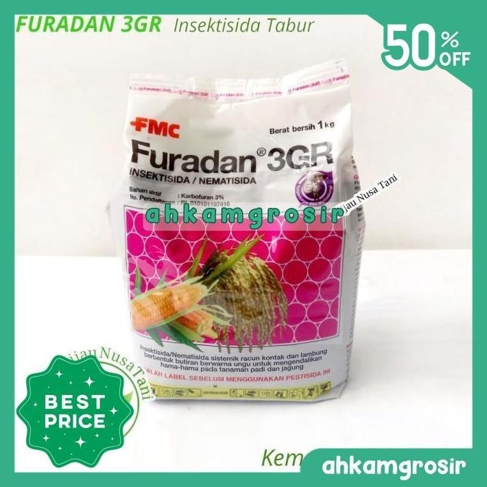 FURADAN 3GR 1 KG - INSEKTISIDA PEMBASMI URET SEMUT CACING NEMATISIDA CUCI GUDANG