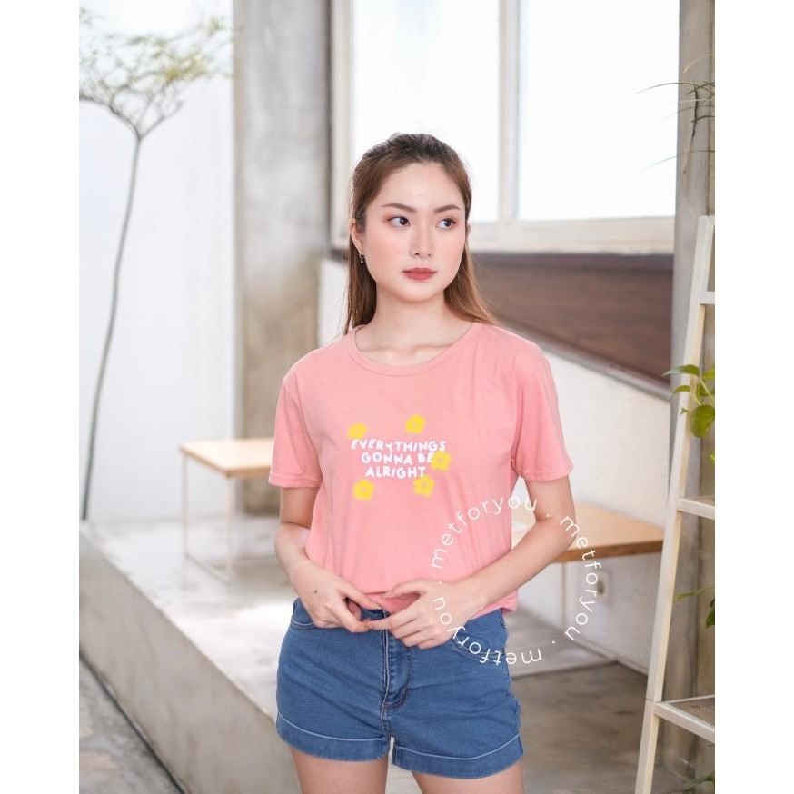 BISA COD - KAOS WANITA OVERSIZE - DUSTY PINK / ROSE EDITION