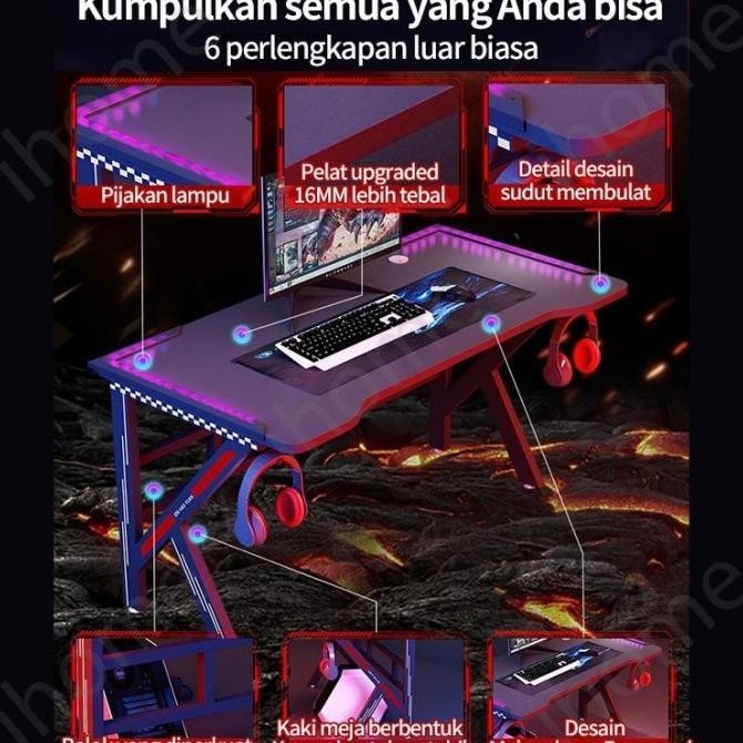 Paling Dicari Meja Komputer 160Cm Meja Gaming Meja Kantor Meja Kerja Pivitamart