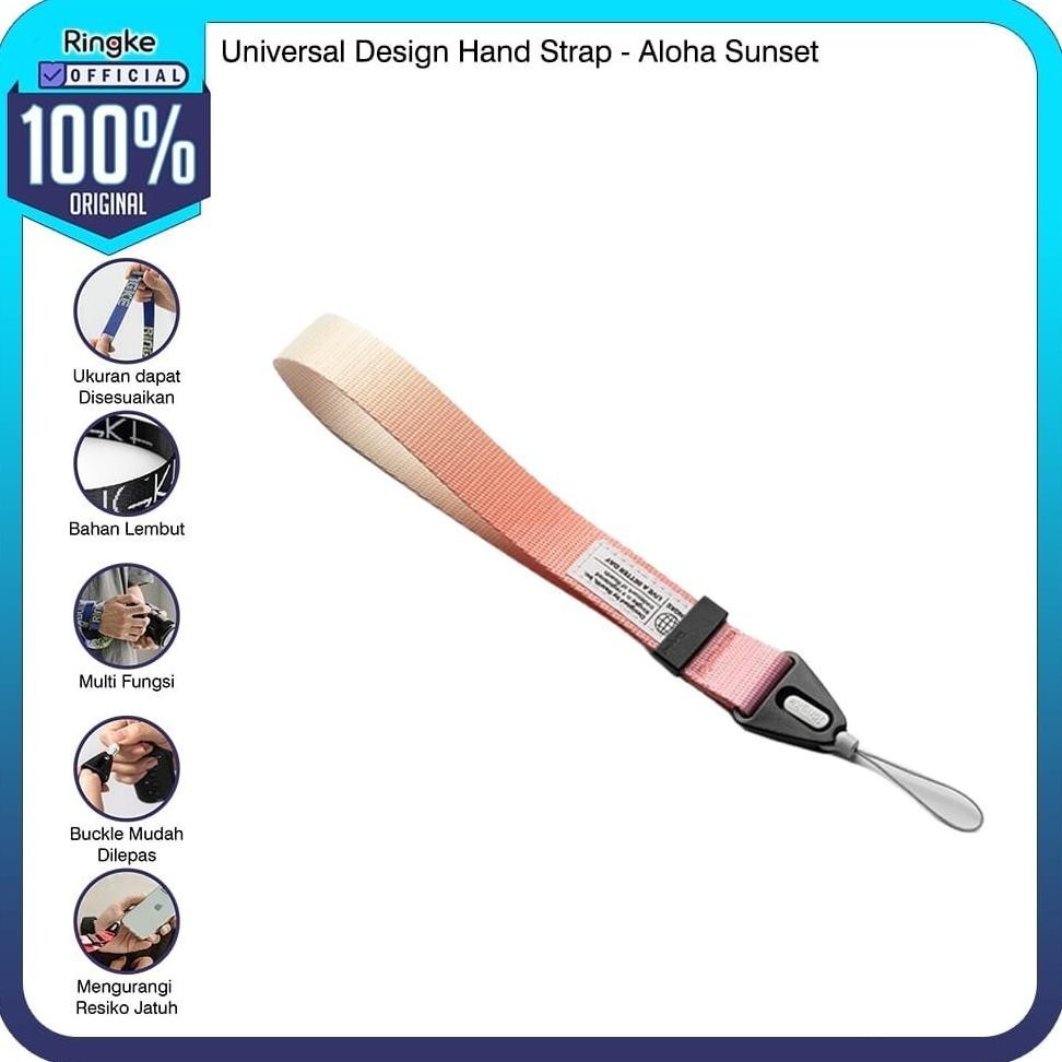 Ringke Hand Strap Aloha Sunset Tali Hp Gantungan Wrist Lanyard