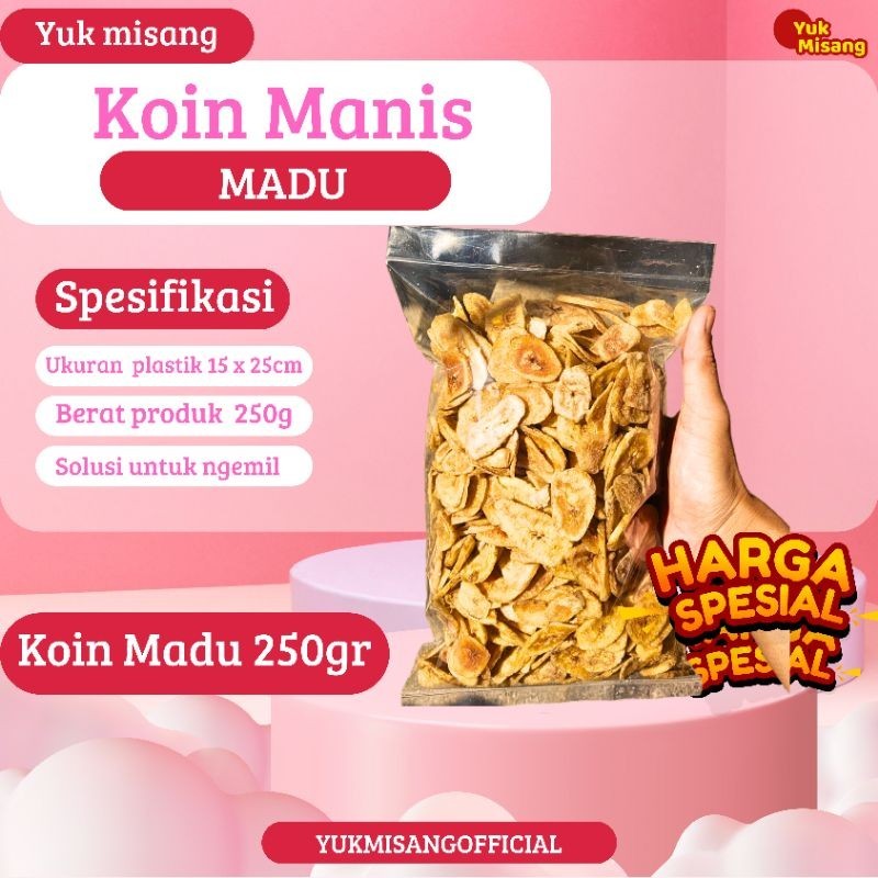 

Keripik Pisang Koin Manis Madu Renyah 250gr Keripik Pisang Manis