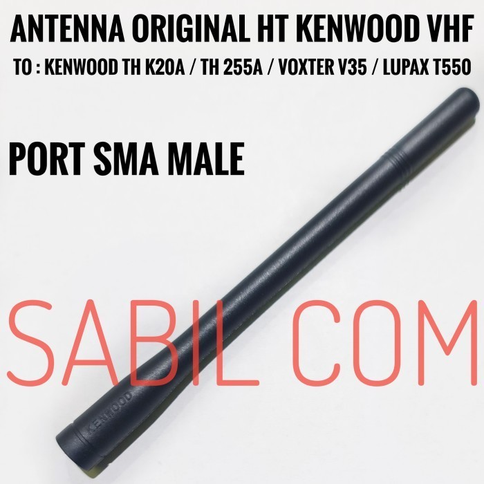 ANTENA HT KENWOOD TH K20 TH 255A VOXTER V35 VHF SMA MALE ORIGINAL
