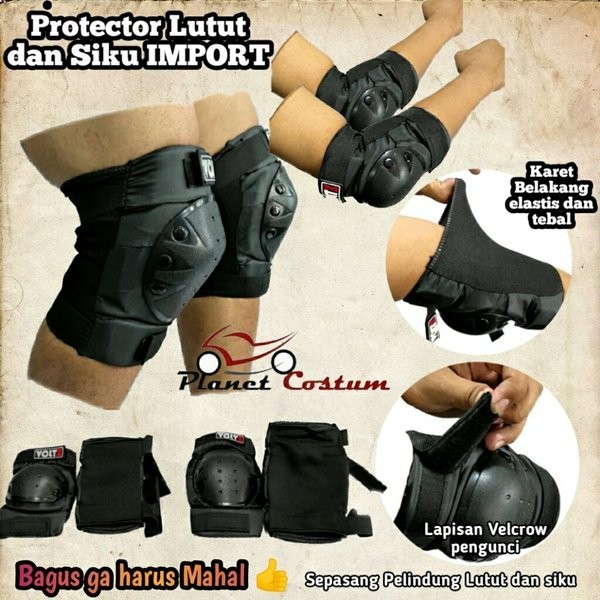 Decker Pelindung lutut dan siku Bikers Motor Rider Elbow Knee Pad Body Protector Cross Trail