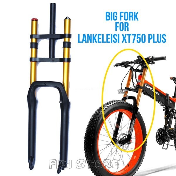 Lankeleisi XR6 Downhill Fork Spring Suspension Front Shock Absorber Ebike Sepeda Listrik XT750 Plus