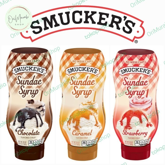 

Smuers Sundae Syrup Caramel Chocolate Strawberry Topping Smuer