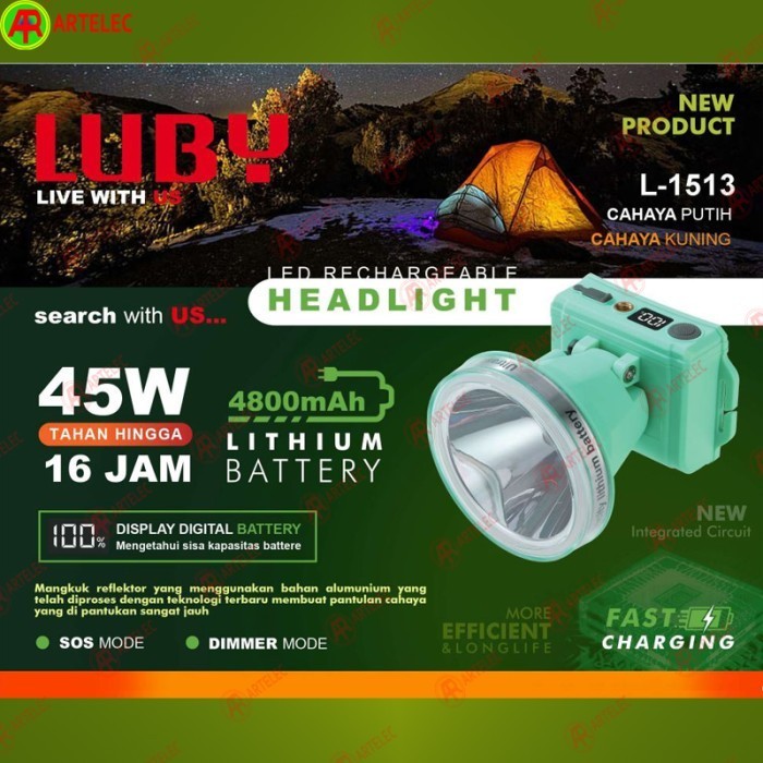 Senter Kepala Luby L-1513-L L-1513-K L-1515-L L-1515-K