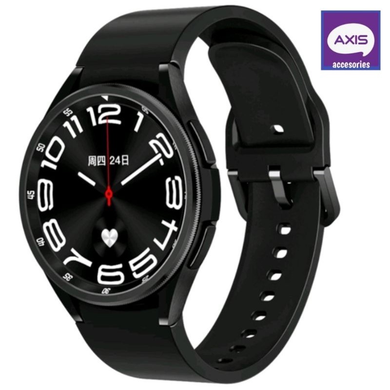 Axis accesories - smartwatch bluetooth watch6 full touchscreen ios and android black JT1K