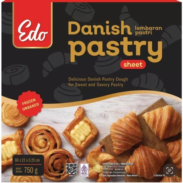 

Terbaru Edo Danish Pastry Sheet 750Gr Promo Terlaris