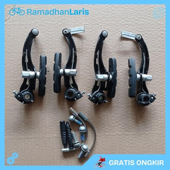 REM V BRAKE SET VBRAKE CALIPER POLYGON MONARCH SEPEDA MTB LIPAT BMX TERMURAH