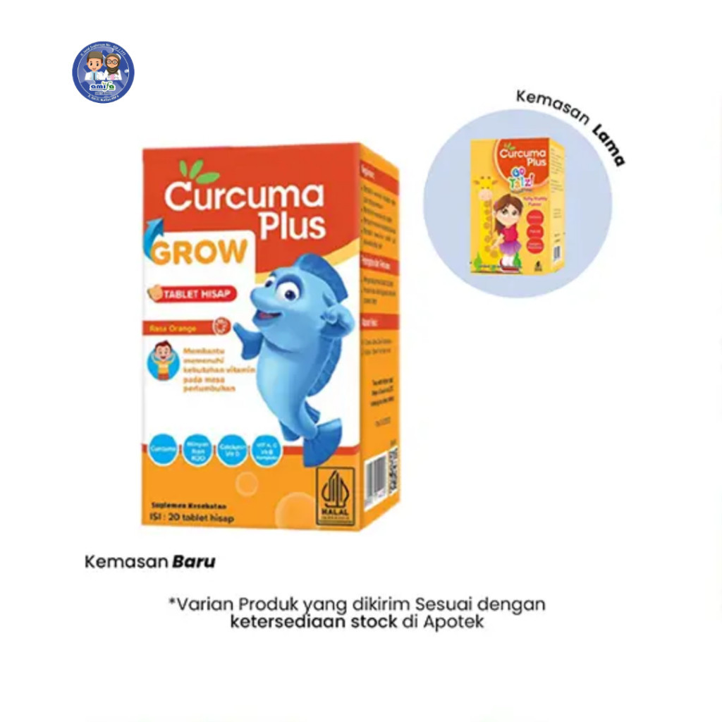 CURCUMA GO TALZ ISI 20 TABLET/VITAMIN PENINGGI BADAN ANAK