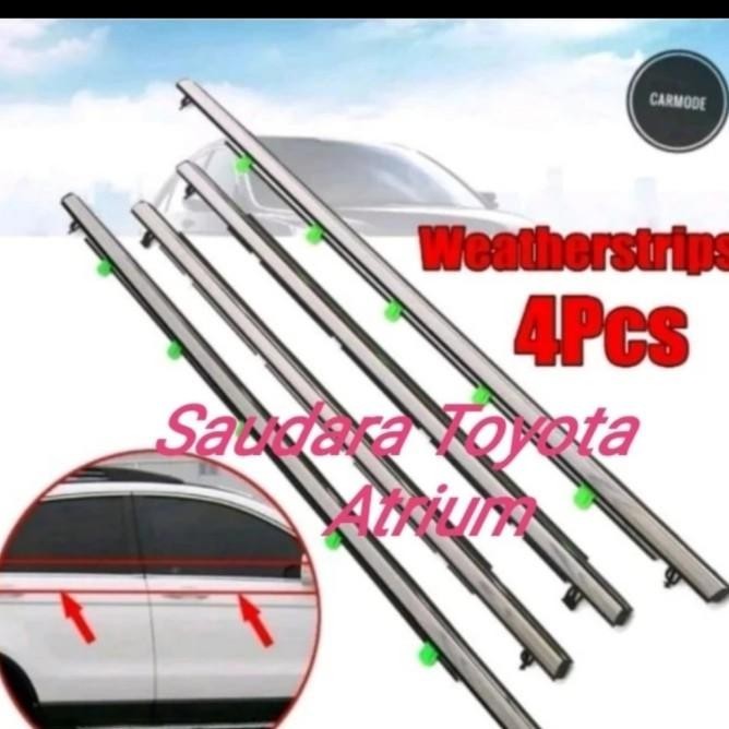 Pelipit List Karet Kaca Luar Honda Crv Gen 4 2013 2014 2015 2016 4 Pcs