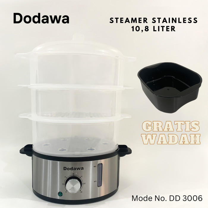 KOMPLIT Electric Steamer 3 Level / Alat kukus dimsum 3 tingkat / Mesin kukusan