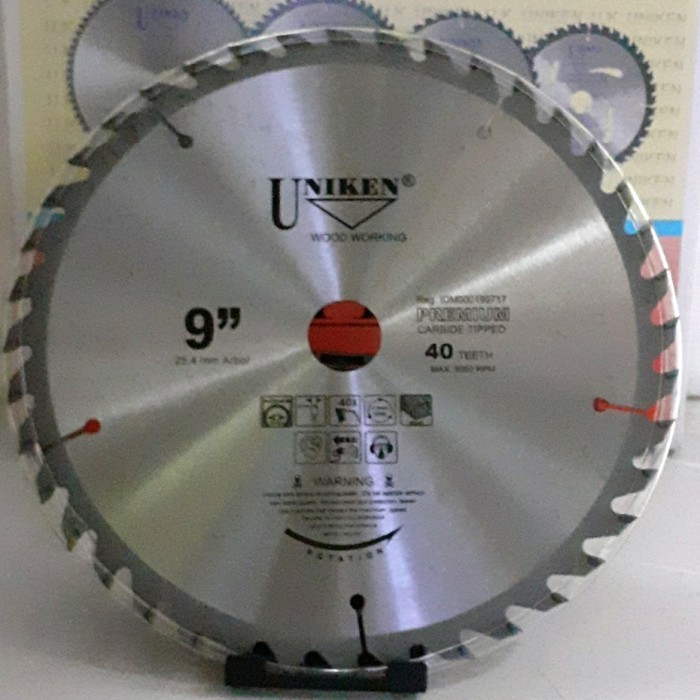 UNIKEN Mata Gergaji Bulat 9"x40T Kayu TCT Saw Blade for Wood 230mmx40T